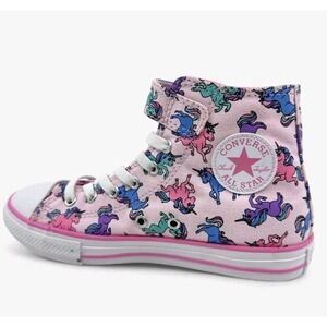 Converse CTAS 1V Hi Pink University Blue Kids Girls Athletic Sneaker Unicorn‎ Y3